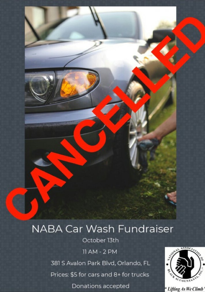 Nabaucf's tweet photo. We are sorry to announce that our fundraising event for tomorrow has been cancelled. https://t.co/KhaXXQPbAK