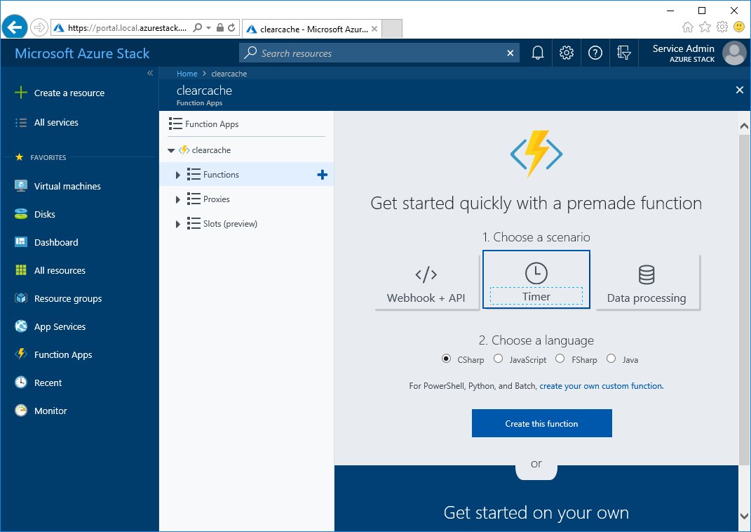 Darmour_MSFT's tweet image. You can write & deploy #AzureFunctions to #AzureStack to do all kinds of useful things like clear a cache on a timer. Learn more about #ServerlessFunctions on AzureStack: docs.microsoft.com/en-us/azure/az…