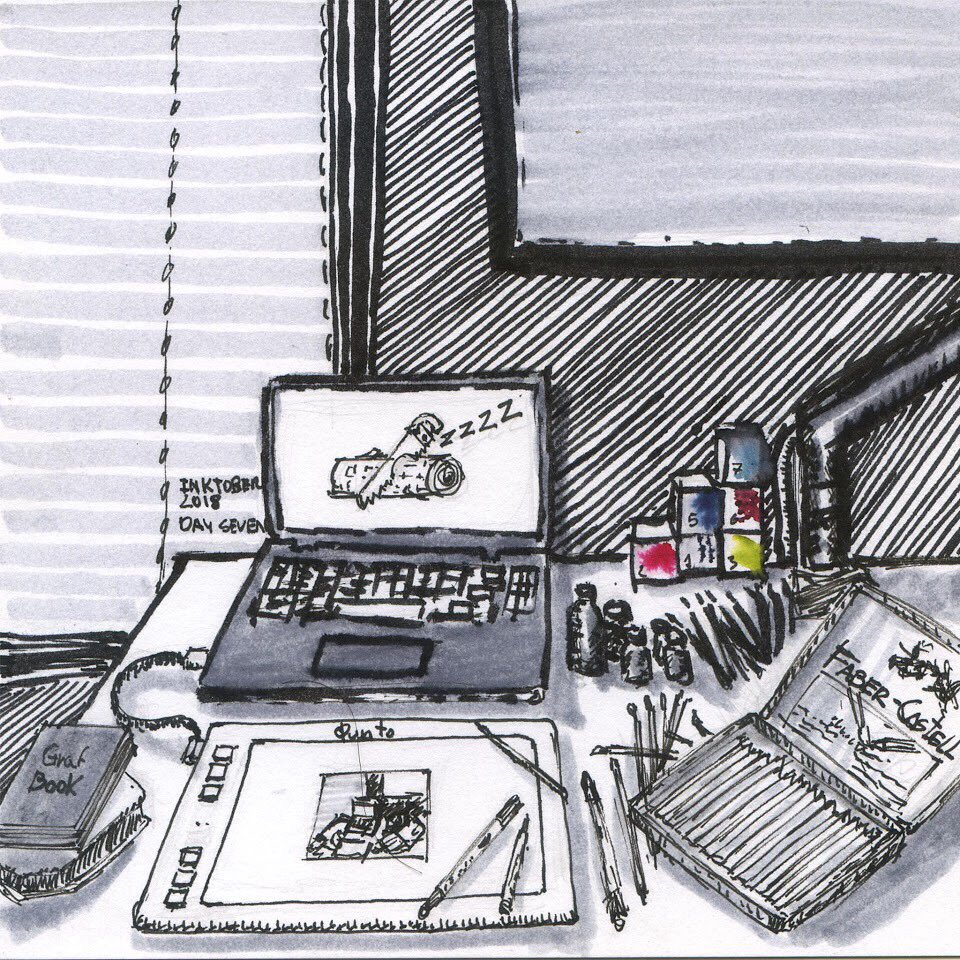 PuntoDeAries's tweet photo. Inktober • Day 7 •exhausted
.
.
.
.
.
.
#exhausted #agotado #지친 #疲れた #ink @inktober #inktober #inktober2018
#twitch #twitchstreamer #kyonootoInk #京の音 #京の音秘色 #nurebairo #濡羽色 @kyonooto #tombow #tradicional #traditional https://t.co/E06O6DJ6Ir