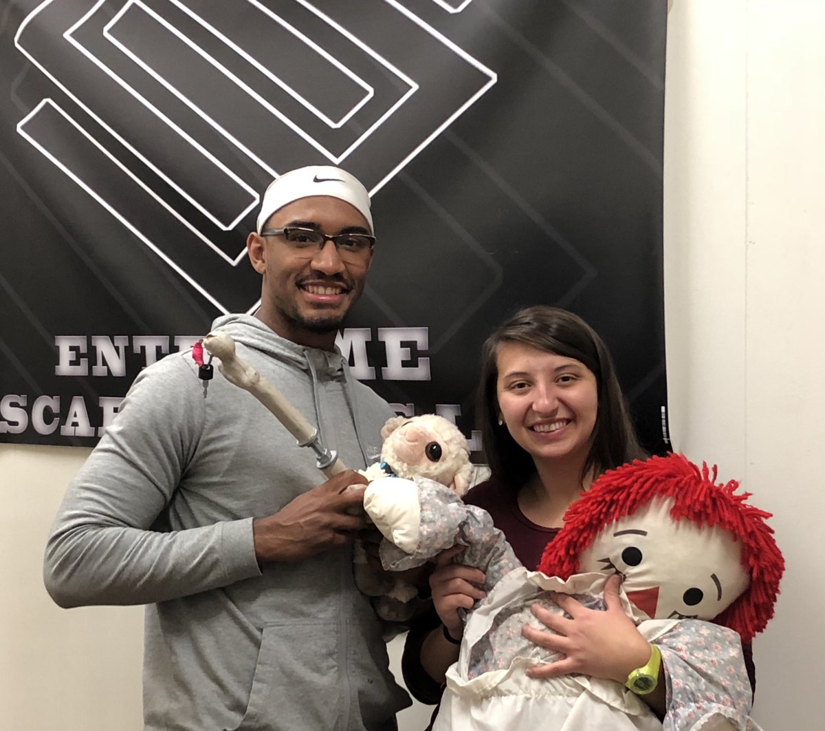 This duo almost made it out in time!