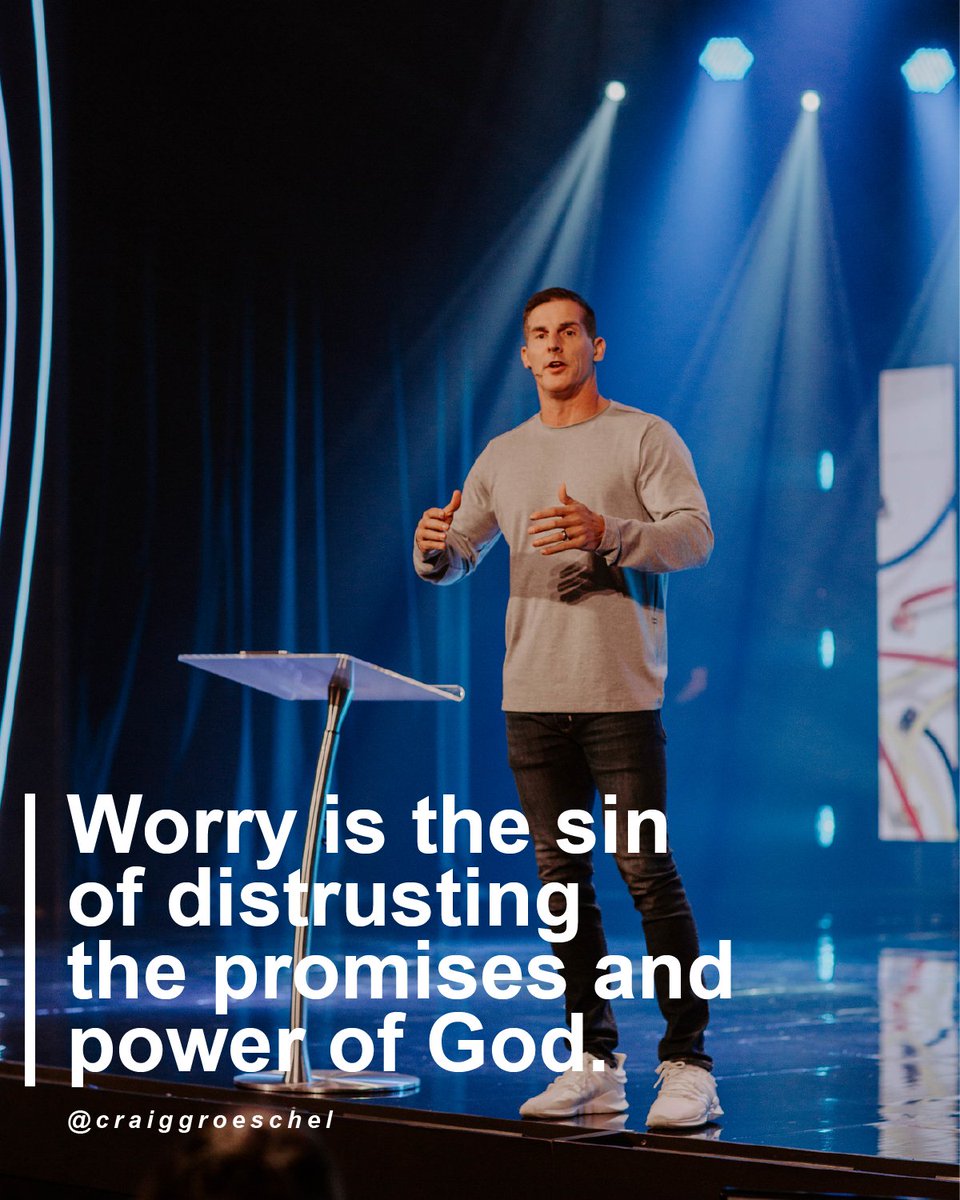 craiggroeschel's tweet photo. "Do not be anxious about anything, but in every situation, by prayer and petition, with thanksgiving, present your requests to God.  And the peace of God, which transcends all understanding, will guard your hearts and your minds in Christ Jesus." - Philippians 4:6-7 https://t.co/LY9wwN1hKg