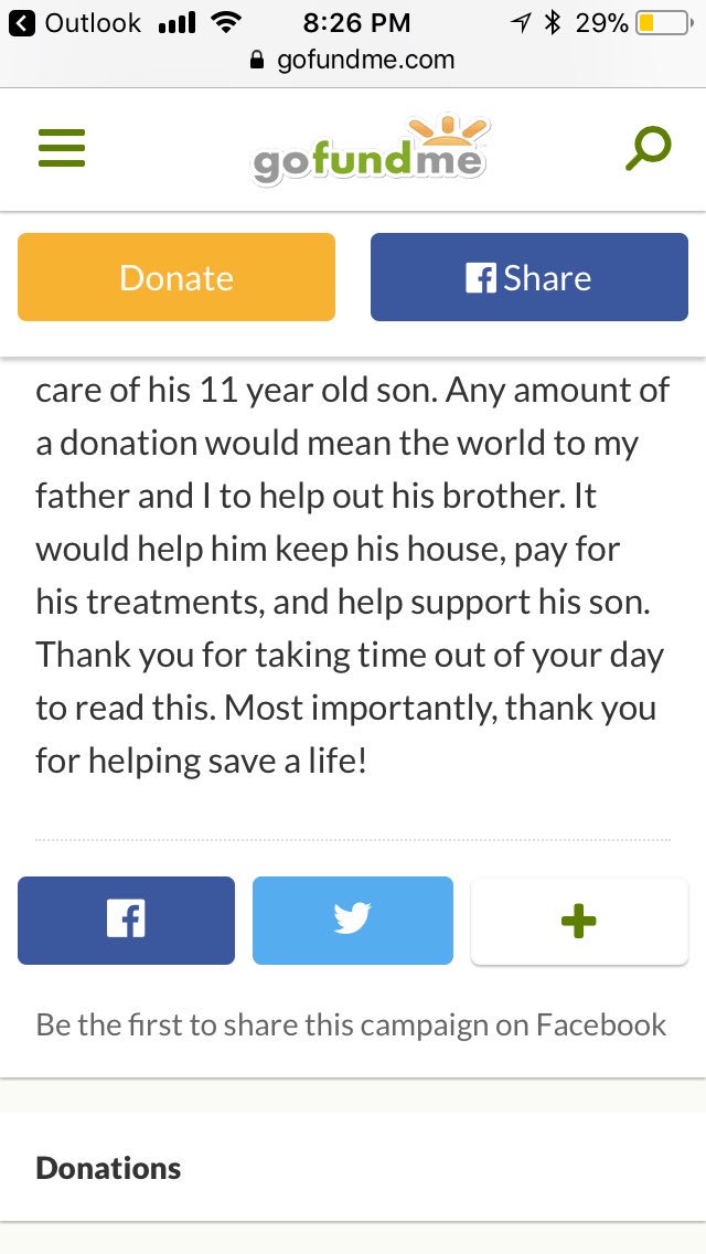 feck_collin's tweet photo. PLEASE READ!!!

It’s for my dad’s brother. Anything can help 🙏🏻 https://t.co/SJnYJutT2W