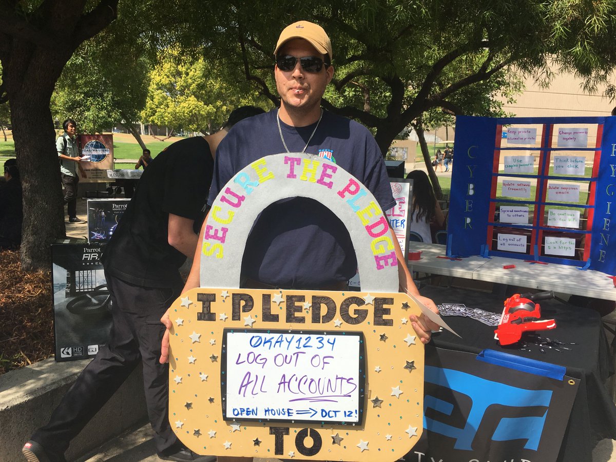 CSUSB_InfoSec's tweet photo. Secure The Pledge 2018 https://t.co/L9M6z8eYWy