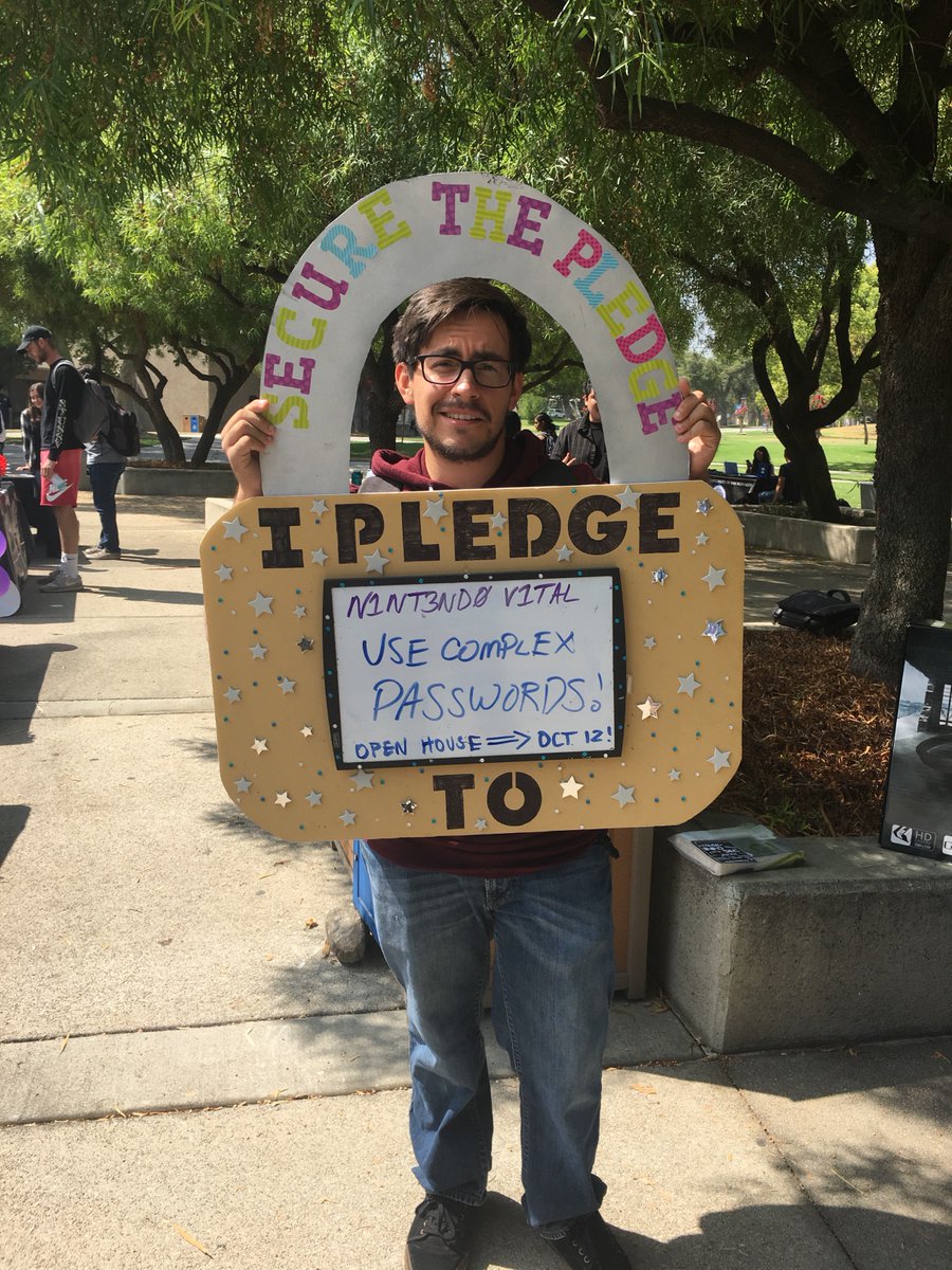 CSUSB_InfoSec's tweet photo. Secure The Pledge 2018 https://t.co/L9M6z8eYWy