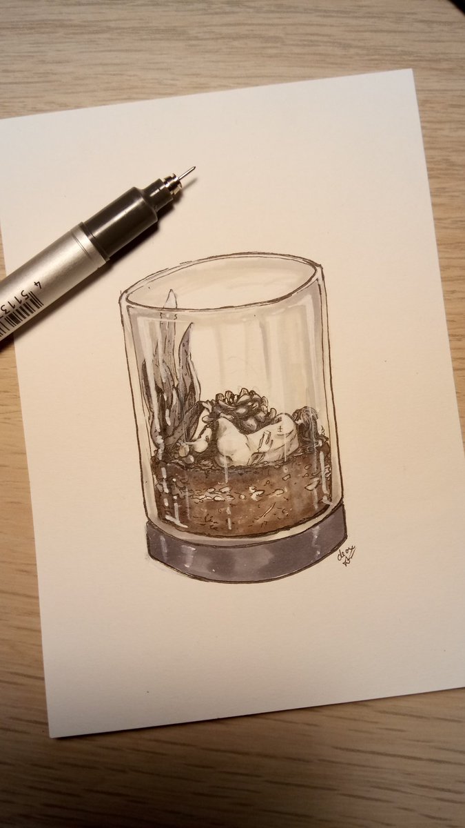 TheCleox's tweet photo. #inktober 3! New #terrarium with my #OC Annah.
#inktoberday3 #inktober2018 #ink #inking #drawing #dailyink #traditionalart #markers #art #artwork #originalart #lineart #inktoberterrarium #originalcharacter #codeveritas #cleox https://t.co/ZGpm8o0J9t