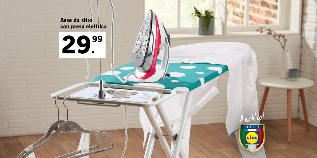 LidlItalia's tweet photo. Il momento del #bucato merita una degna conclusione. Scegli lโasse da #stiro con presa elettrica #AquaPur! ๐
#LidlItalia #Lidl #13ottobre https://t.co/L5FG3IensM