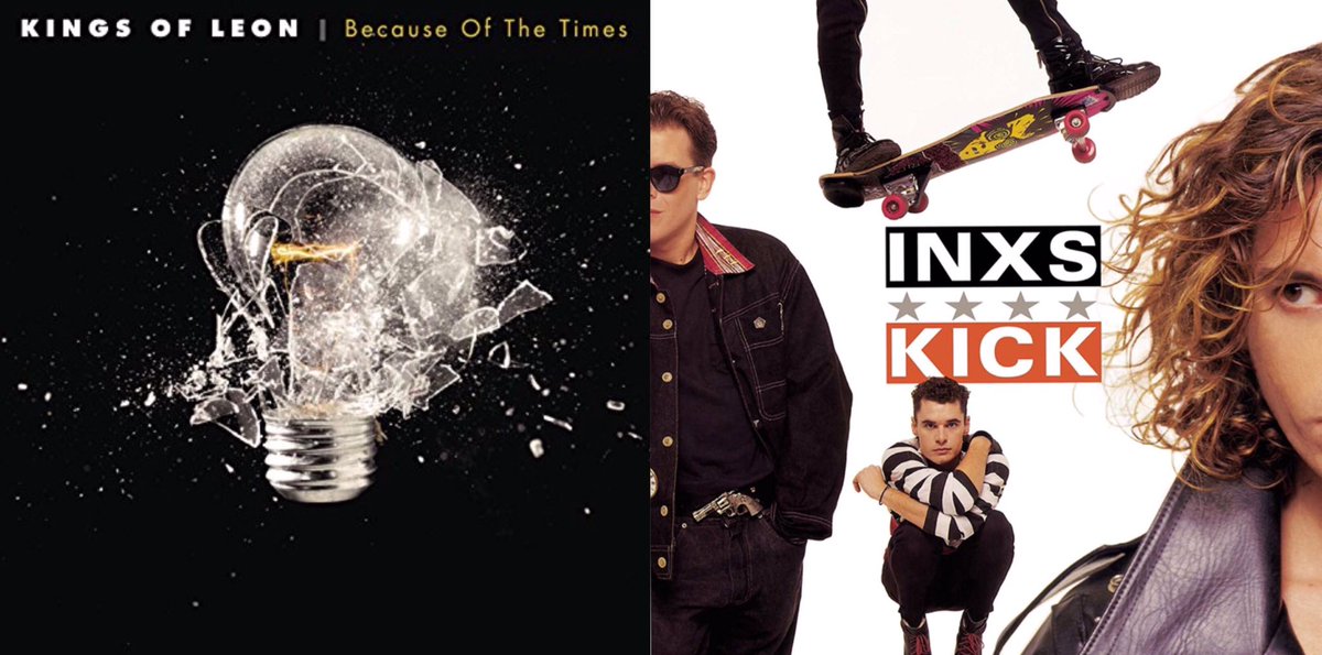 KjorObbinsL's tweet photo. #NationalAlbumDay My two favourites #kingsofleon #Becauseofthetimes #Inxs #Kick https://t.co/QpjWKEKYQz