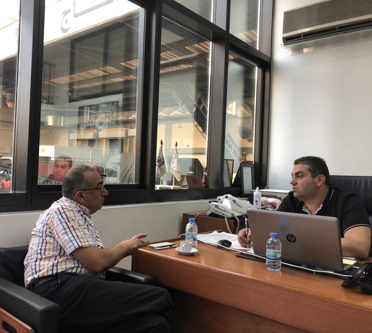 Cor9Commodities's tweet photo. Saturday morning meetings at a Lebanese #flour mill. CorNine products are sold here! #harvest18 #cornine #cornineinlebanon #canadiangrain #export https://t.co/L9hAuyUZCh