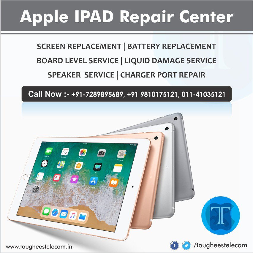 looking for the iPad repair service in Delhi, come to Toughees telecom, we are ready with spares and will fix them in good turnaround time. 
Website : goo.gl/pgFj3J

#ipadRepair, #ipadScreenRepair, #ipadProRepair , #ipadMiniRepair, #ipadUnlock, #ipad, #repair, #delhi,