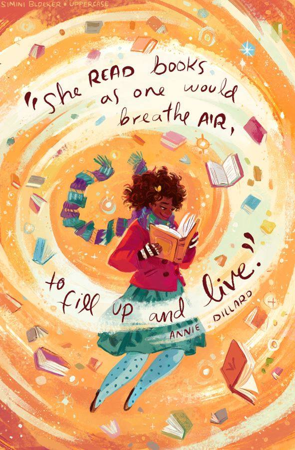 RuthMiskinedu on Twitter: "“She read books as one would breathe air, to  fill up and live.” – Annie Dillard #LibrariesWeek… "