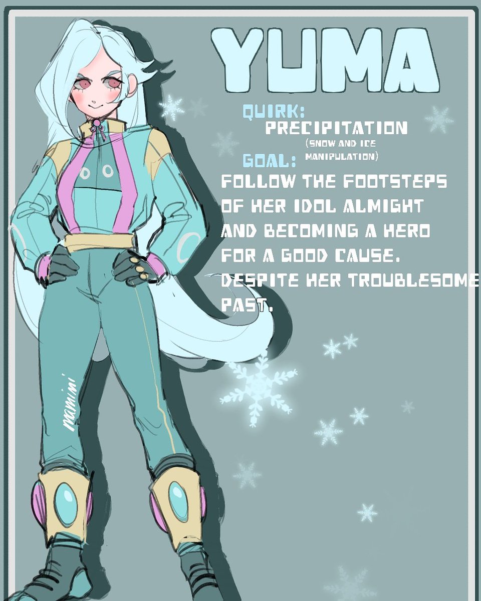 KawaiiMamimi's tweet photo. Some more Yuma are by the lovely Bokubunbun (one of my best friends) she's amazing at what she does and this was so heartwarming to receive from her. Original design by me.

#BokuNoHeroAcademia
#bnhaoc #originalcharacter #anime #UAstudent #YumaWinters #oc https://t.co/R2Wy0wvRO3
