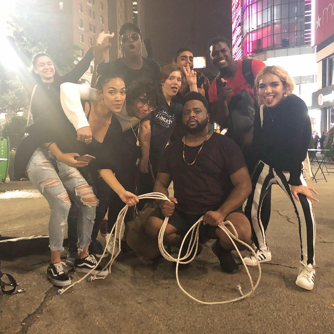 EHSNYC's tweet photo. Our #ehs1760 residents took to Herald Square Park to play double dutch! Looking for more Student Life fun? Go to https://t.co/gvSaA0mm41 https://t.co/apMqO7pxpG