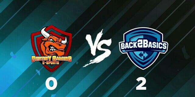 #AoV | Avanza B2B

@DestinyGamingC1 cae con un 2 - 0 ante @TeamBack2Basics, siendo así el primer equipo eliminado de la competencia, y dandole paso a @TeamBack2Basics 

GG WP a los dos equipos y muchas gracias a <a href="/Miguelkcrs_YT/">Miguel Angel Cáceres</a>  por el casteo!

#ArenaOfValor