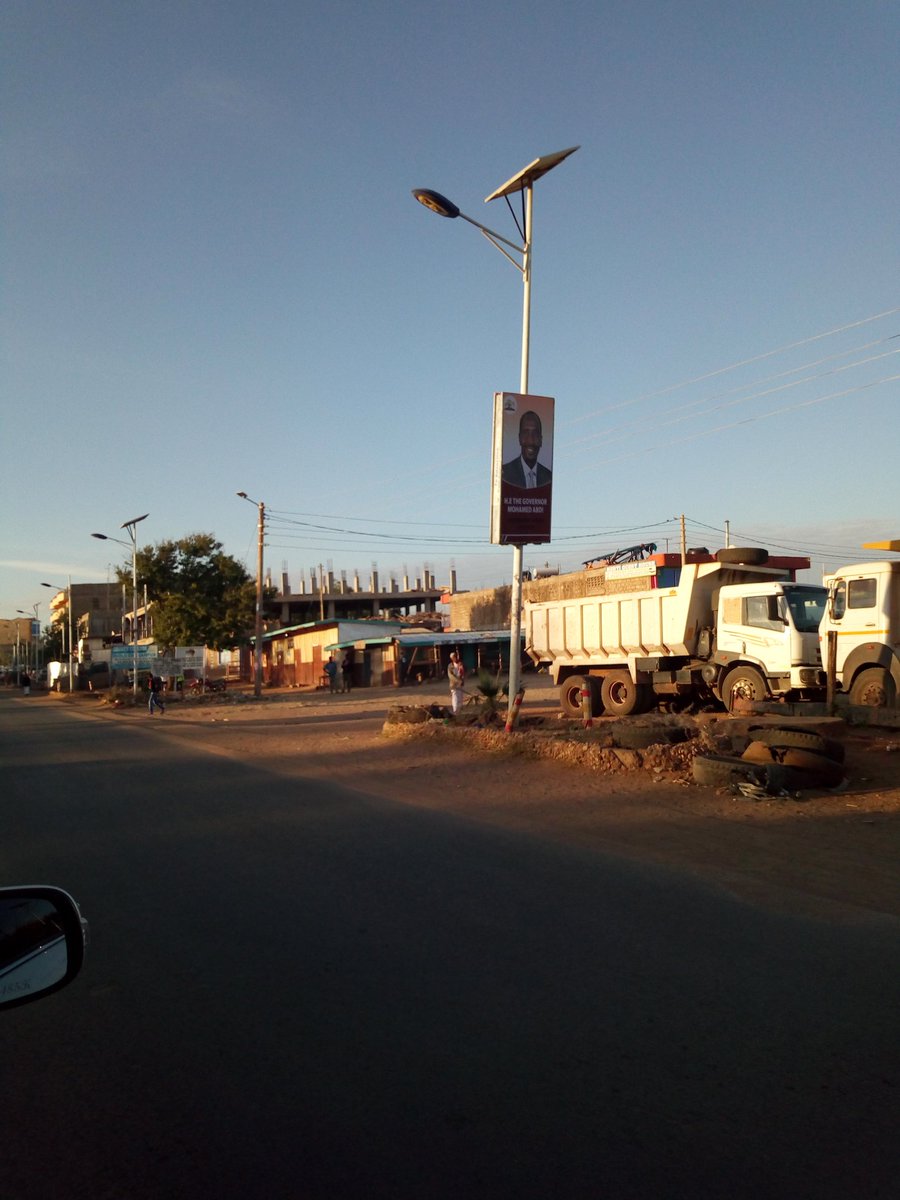 Happy_kulayo's tweet photo. All is set as you can see for the big event today in Isiolo County. I can confirm, track marked and road is clear.  #DesertWheelRace2018 https://t.co/2WjfTTga3S