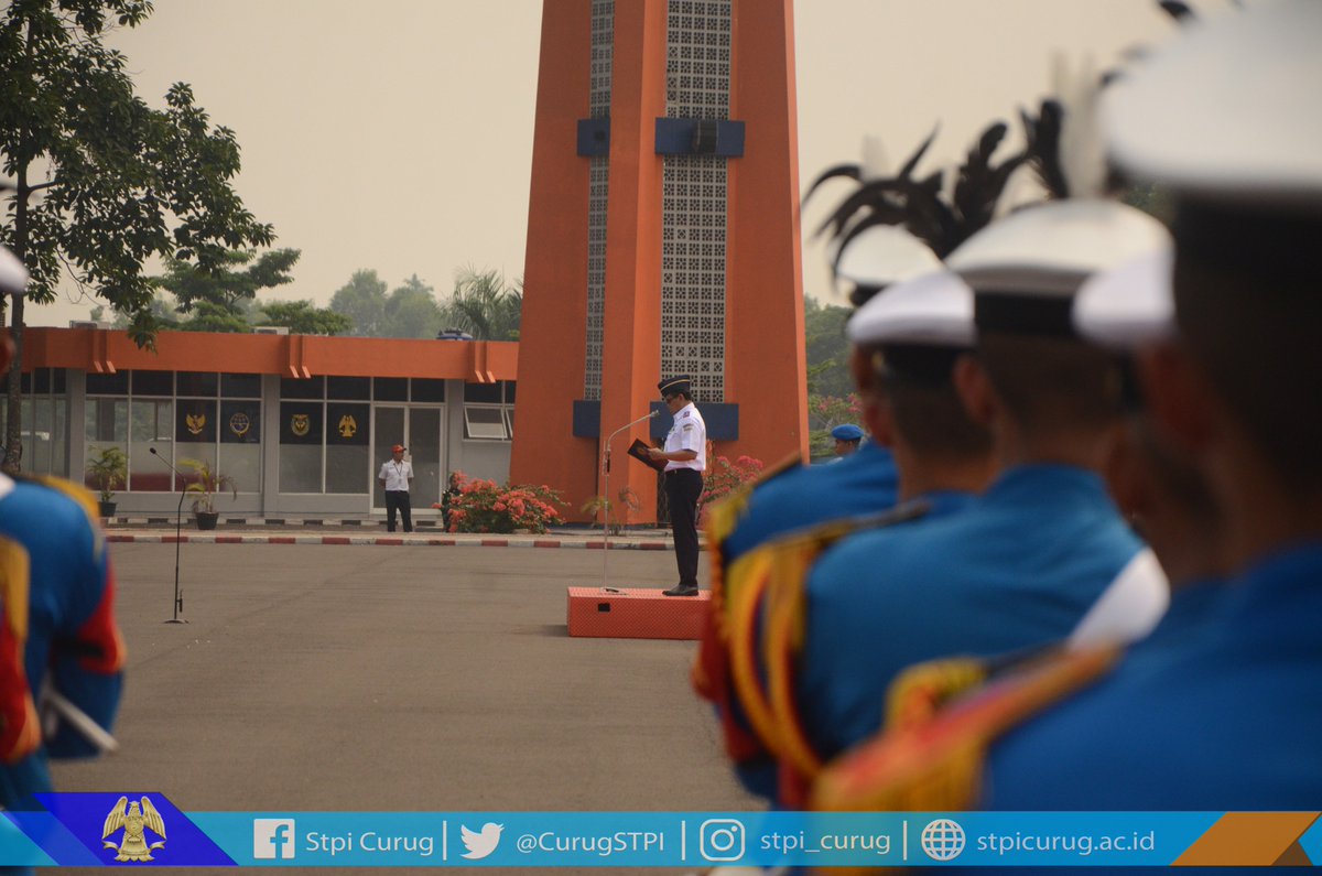 CurugPPI's tweet photo. Sabtu, 13 Oktober 2018. Upacara pelantikan Taruna/i Remaja Sekolah Tinggi Penerbangan Indonesia jalur pola pembibitan dan reguler tahun akademik 2018/2019. Upacara dipimpin oleh Ka STPI Capt. Novyanto Widadi @434jupiter sejak pukul 08.30 WIB bertempat dilapangan perwira angkasa. https://t.co/w4mhpmvt8Y
