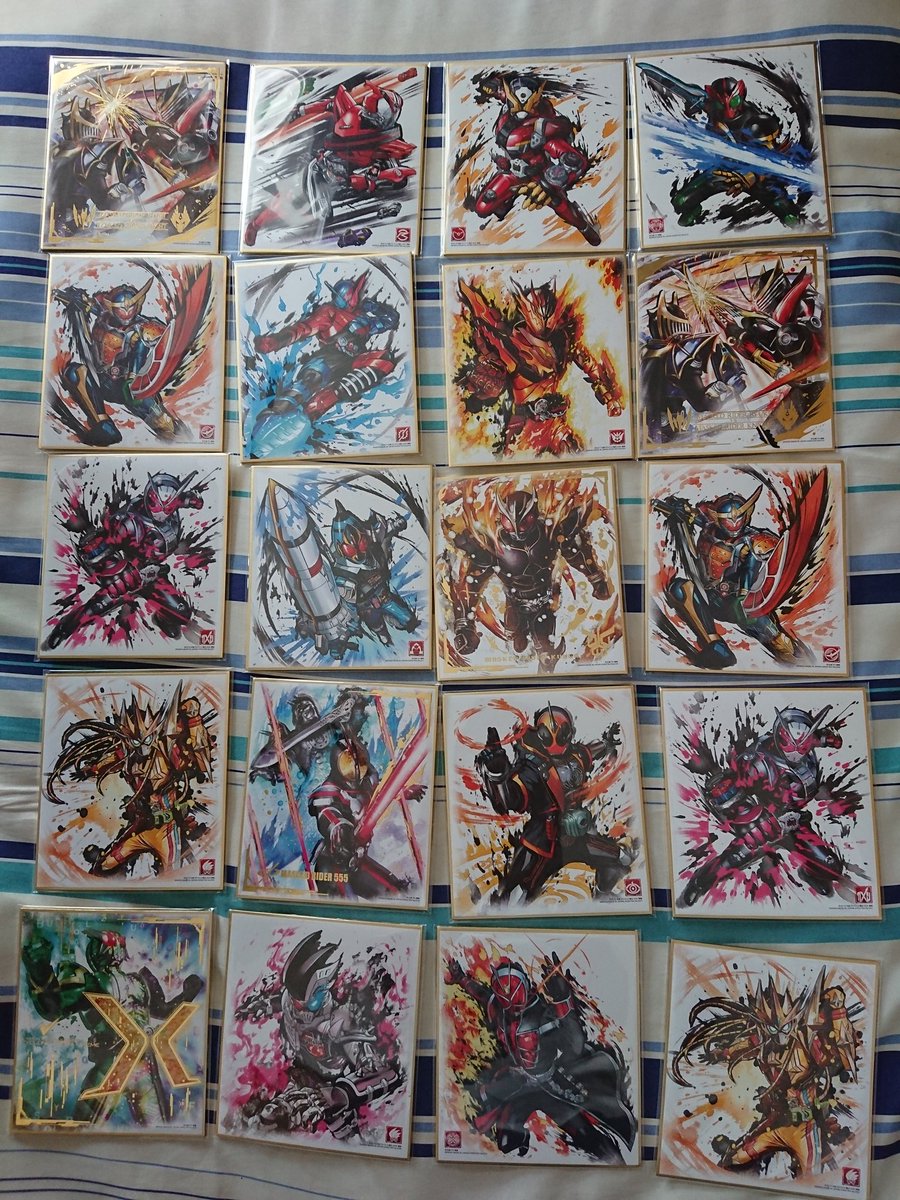 仮面ライダー色紙artなるものにめっちゃ魅かれるものがある 仮面ライダー遅報