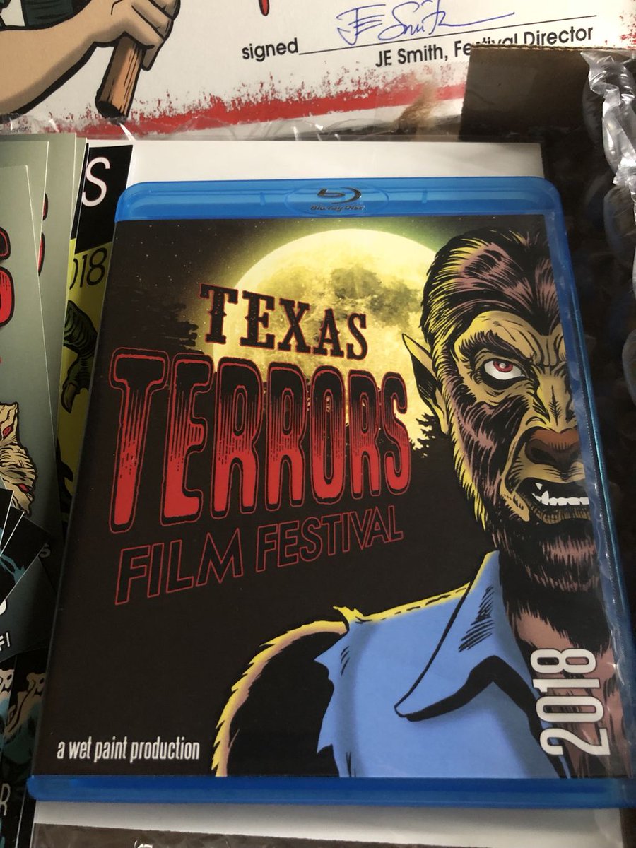 FaustiFilms's tweet photo. Totally loving our swag from Jeff Smith & the @TexasTerrorsFF team. Thanks 🙏🏻 for the certificates and blue-ray! Really looking forward to watching the films! 😀👏🏻👏🏻👏🏻
#SupportIndieFilm #Indiefilm #Horrorfilm #ThankYou #TexasTerrors #DeadCelebrities #HorrorRetweets https://t.co/B08pJWDCe8