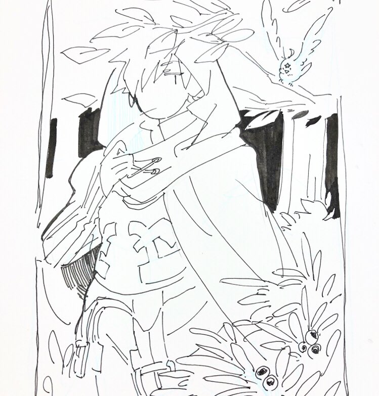 スケブに描かせてもらったロ 