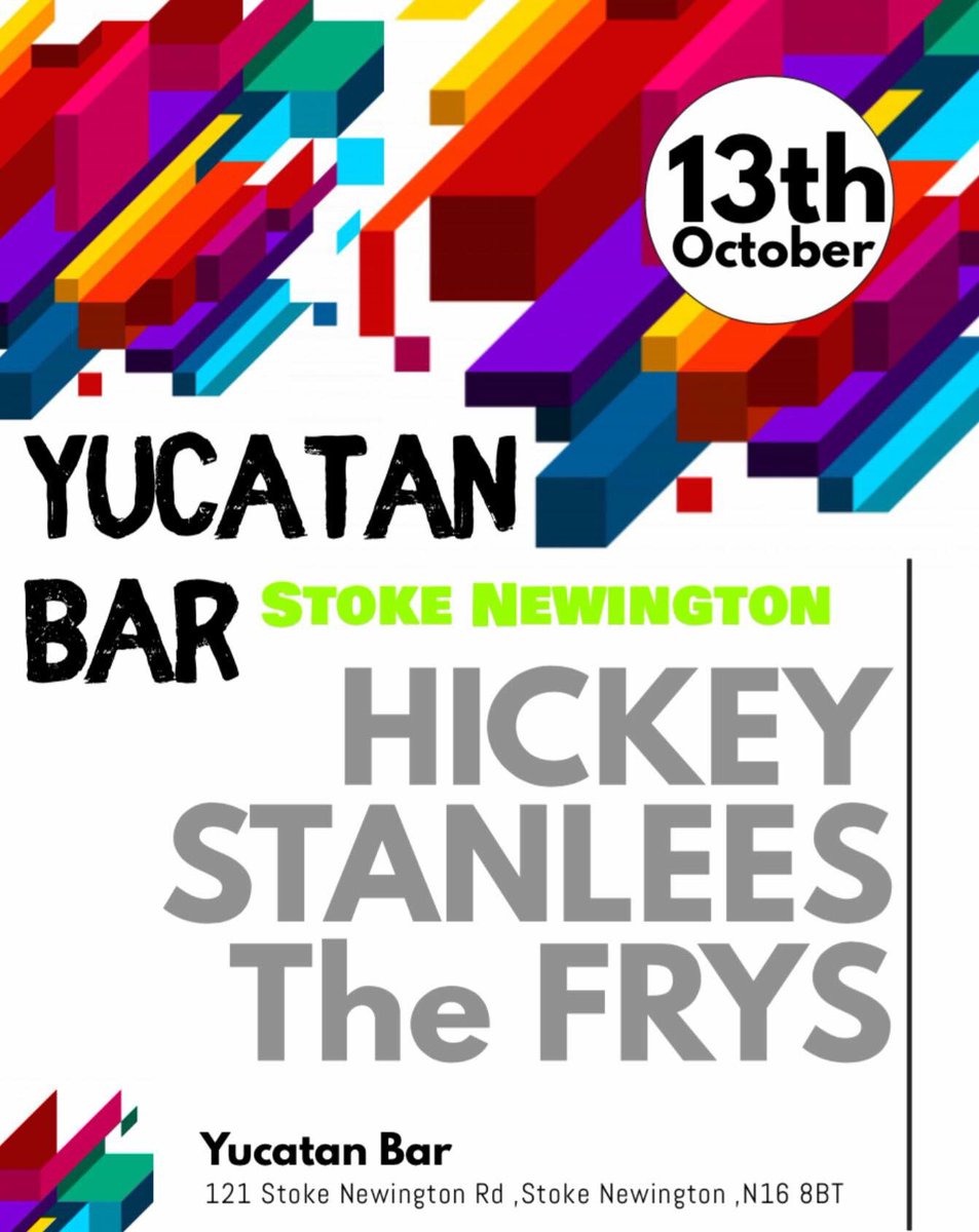 nathanh73's tweet photo. Looking forward to playing at our old stomping ground tonight. If you’re around north London, why not come by the Yucatan bar in Stoke Newington https://t.co/xwh4BpA0Sj