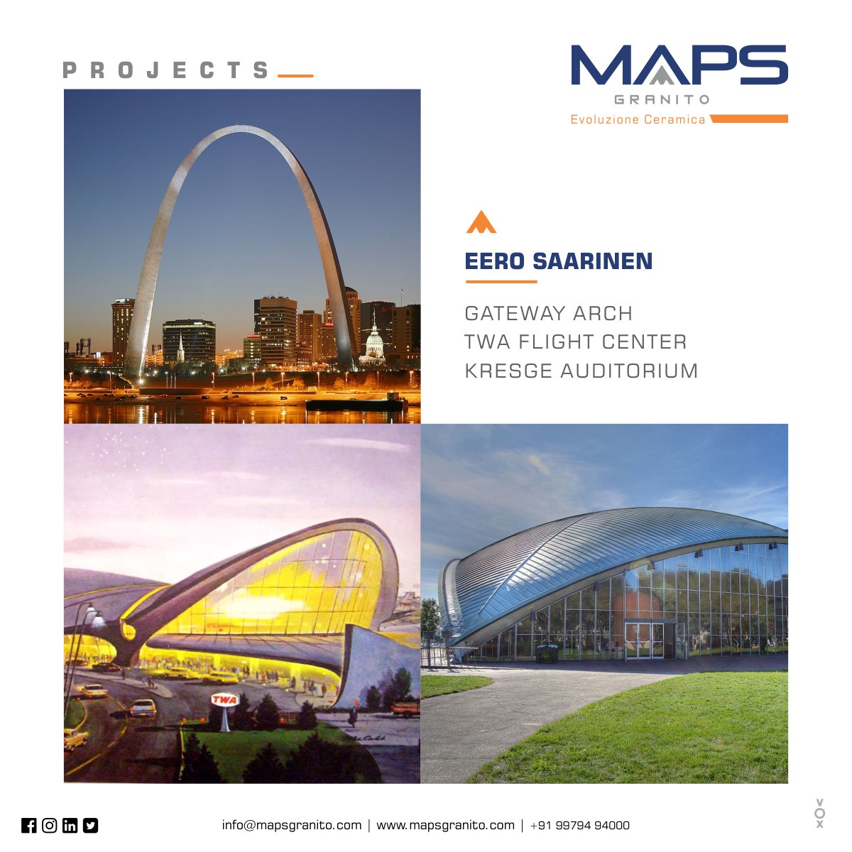 MapsGranito's tweet photo. ERRO SAARINEN
GATEWAY ARCH
TWA FLIGHT CENTER
KRESGE AUDITORIUM
#mapsgranito #mapstiles #architect #architecture #design #interior #interiordesign #art #designer #archilovers #architecturelovers #arquitectura #archdaily #decor #architecturephotography #home #house #luxury https://t.co/sNDEHR7VYV
