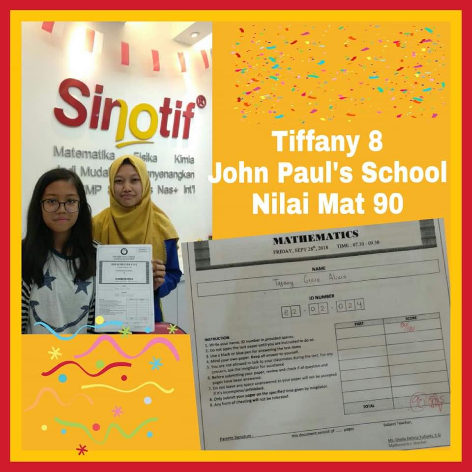 SinotifHI's tweet photo. Wah keren" banget nilainya bisa dapat 100 100 90. Yuk temen temen yg mau seperti merekaa segera gabung di Sinotif yukss https://t.co/dvkAOmO0tt