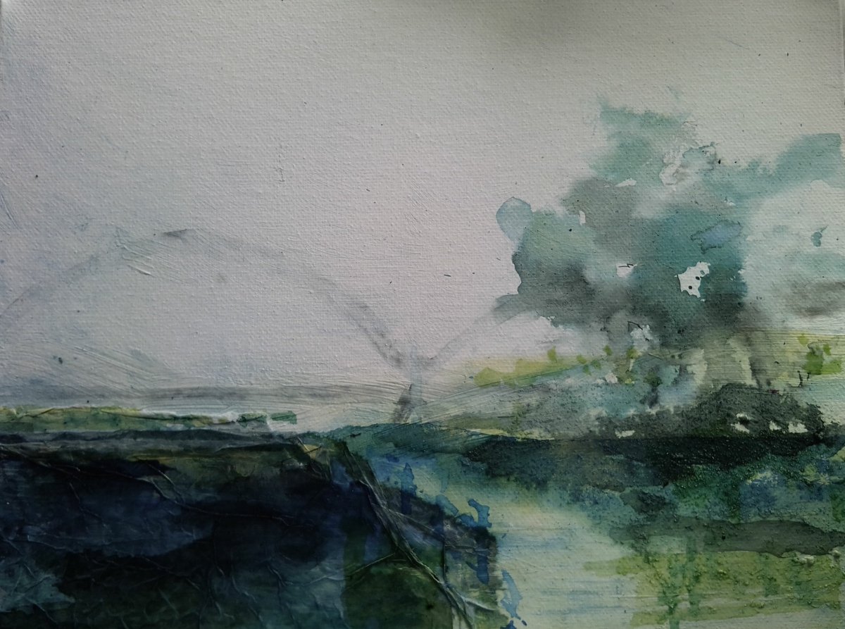 PalaceArtsCIC's tweet photo. Today’s featured artist is Alan Bulmer.
Infinity Bridge In The Mist
Mixed media/ink on canvas    
12x9”
£100
:
.
.
.
.
.
#palaceartscic
#redcar 
#exhibition 
#artgallery 
#originalart 
#artnortheast 
#infinitybridge
#stockton
#teessidegallery 
#dwatercolour
#alanbulmer
#abarts https://t.co/HPfp8zJ2Q7