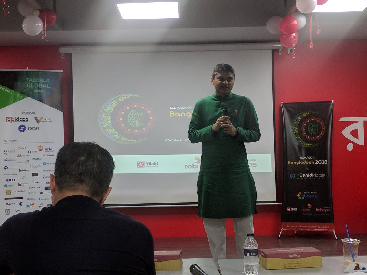 WajiraSomarath1's tweet photo. It is very important that we do understand realworld requirement properly rather than building solutions on assumptions.- Showkat Chaudri , VP - Digital Sevices at Robi Axiata. #TADHack #TADHackBangladesh https://t.co/jiEYP4aDnk