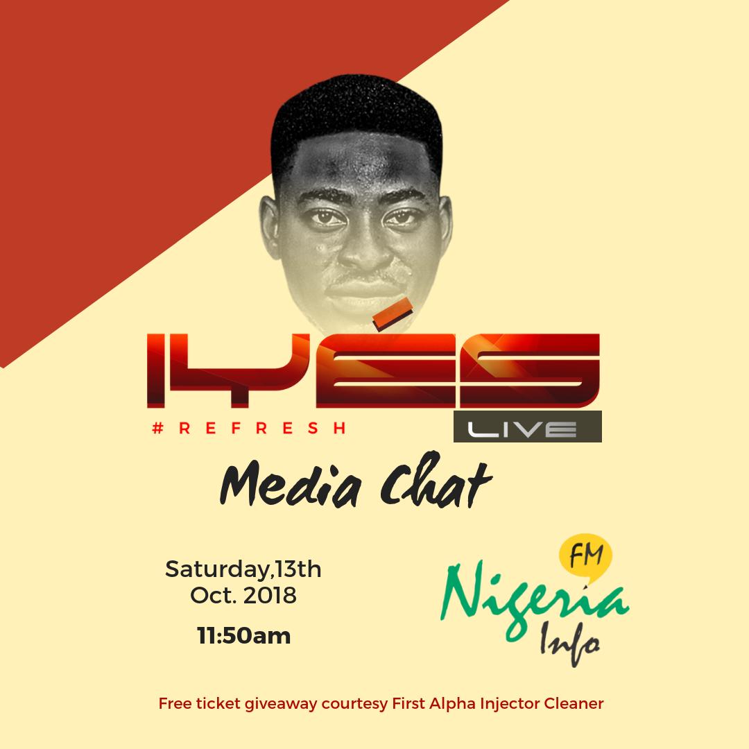 PHeventplace's tweet photo. @NigeriaInfoPH will be hosting @iyesdan Free Tickets Giveaways. 
#iyeslive #Refresh18 #refresh https://t.co/4RgcRoxj5T