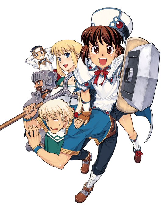 過去の仕事絵貼り 2007年4月発売 突撃!へっぽこ冒険隊できたて表紙。季刊連載のへっぽこ漫画を単行本にしたところそこそこ売上がよかった為、今度はドラゴンマガジンで月刊連載して単行本化したのがこれでした。 