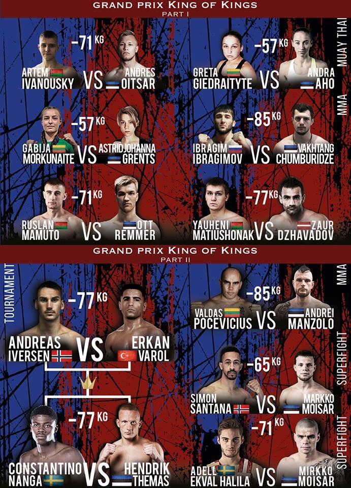 mma_bushido's tweet photo. 🎥LIVE TODAY - https://t.co/s8oIHHGRmS / Fightbox HD🎥

🔥Fightcard  of King Of Kings 13.10.2018 🔥
•
•
•
#kok #tallinn #fitnessmotivation #today #mmabushido 💪 #kokfightstv📽 #kokfightstv📽 #kokfamily #koknetwork #wboxing 🥊 #kickboxing ✊ https://t.co/ovJnRmKbCh