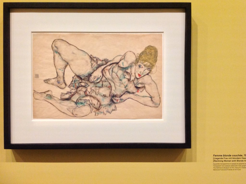 louvrepourtous's tweet photo. Chaque Egon Schiele est bouleversant #SchieleFLV #emptyFLV @FondationLV https://t.co/isD1FtfGTC