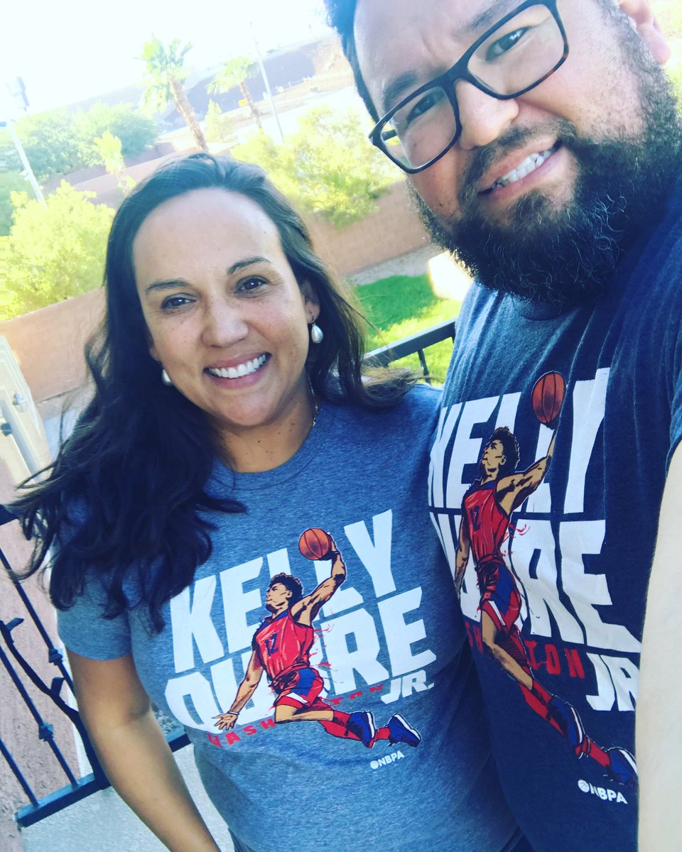 ViajerosLV's tweet photo. When you get your #KellyOubreJr shirt in the mail!! Have a great season @KELLYOUBREJR #FindlayFamily #washingtonwizards #nba #FindlayPrep @beastdevelopme we keep working 😄 https://t.co/4WhnRDlGu7
