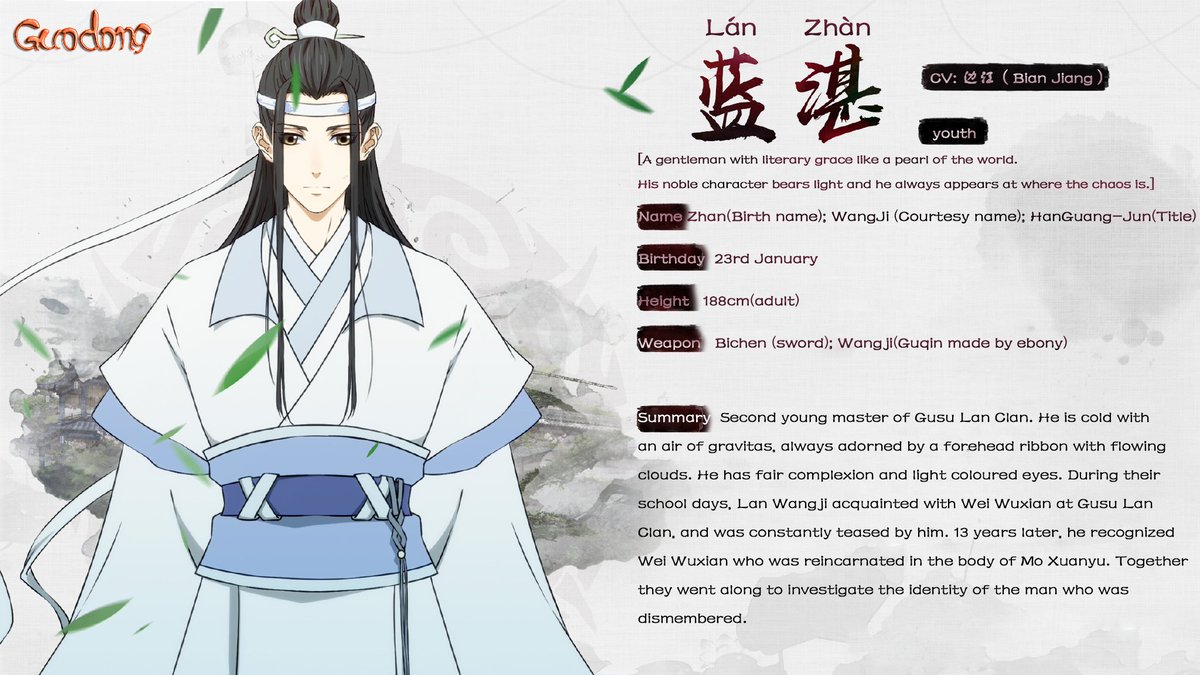 Grandmaster of Demonic Cultivation - Lan Wangji