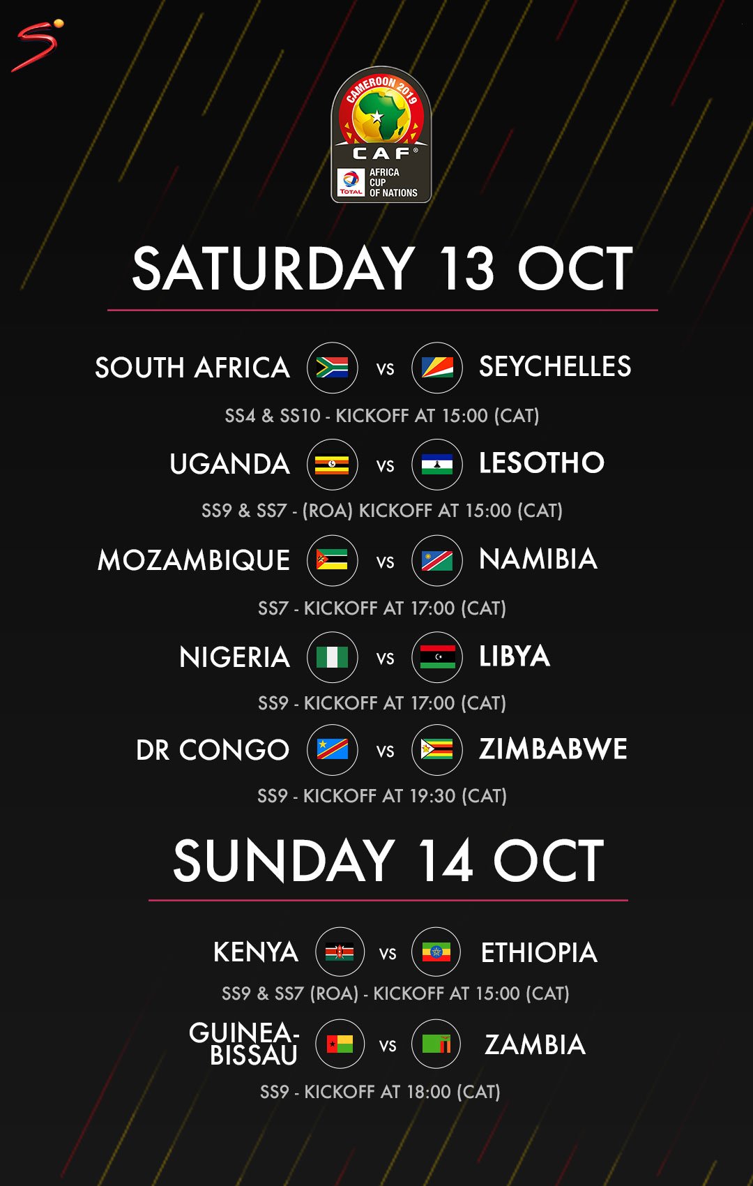 SuperSport 🏆 on X: #Afcon2019Q action heats up this weekend as we