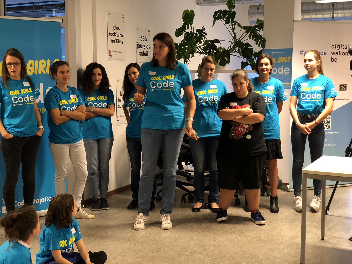 lisalombardibe's tweet image. Cool girls code! Parce qu’il faut plus de filles dans le numérique et dans les #STEM! @CoderDojo4Divas @CoderDojoBe @KodoWallonie @digitalwallonia @pbalancier @valgillon @CelineColas @LeanSquareBE @coworkingliege #girlsintech #coolgirlscode #coderdojo4divas