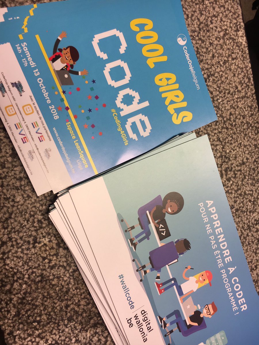 pbalancier's tweet image. Démarrage de l’après-midi Cool Girls Code #Coding4Girls @LeanSquareBE #WallCode @CoderDojo4Divas @CoderDojoBe @digitalwallonia