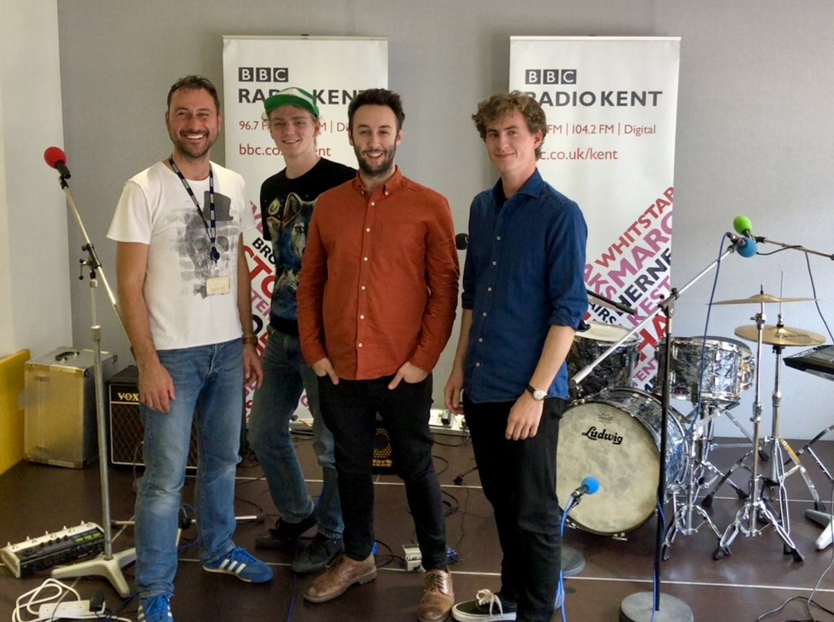 BBCRadioKent's tweet photo. Our #HouseBand for @philharrison77 today have been @TORVAMUSIC - they release their latest single Shame on 1st November https://t.co/syzIy2tvU4