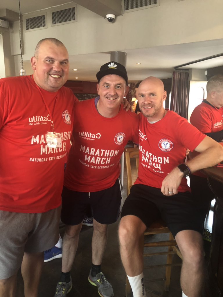 With the boys 👊🏻❤️💙🦅 @CEO4TAG @AndyJohnson08 @neilshipperley @CPFC @UtilitaFootball #MarathonMarch