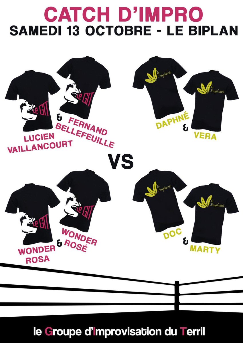 improGIT's tweet image. C&apos;est ce soir et ça va être trop bien ! 20h30 a @lebiplan !!
@CultureLille @lebiplan @VDNLille @20minuteslille 
#impro #improvisation #catch