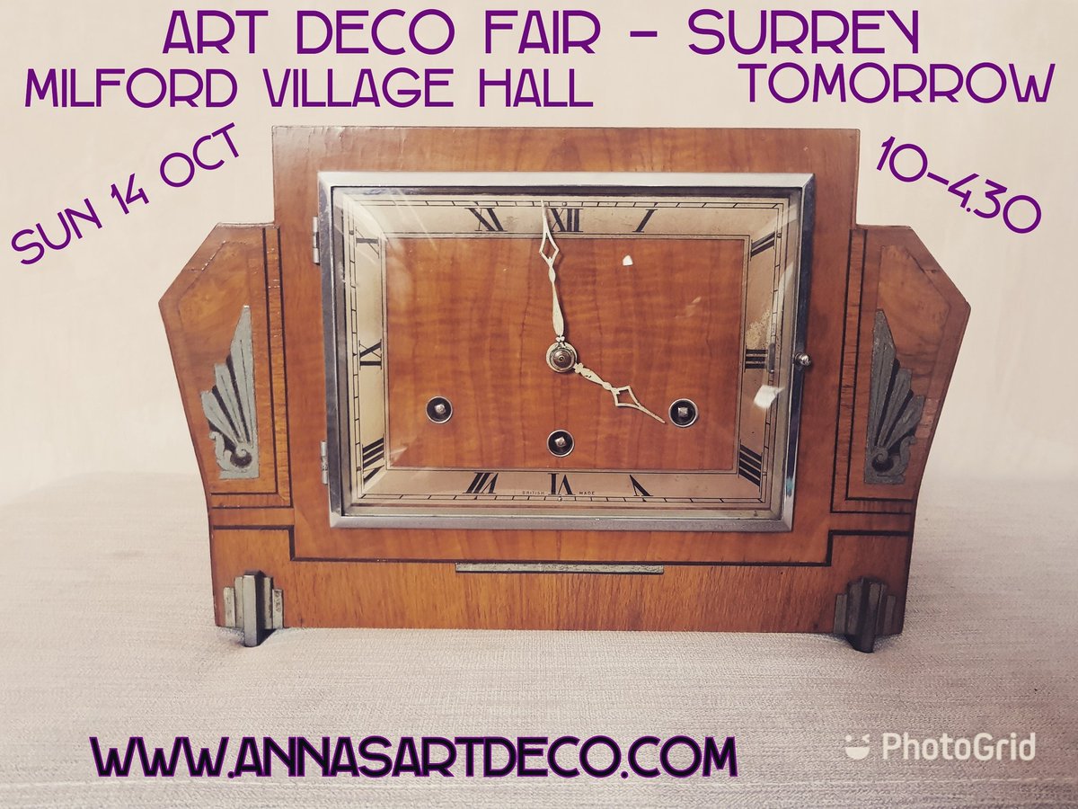 High quality #artdeco fair in Milford Village Hall in Surrey tomorrow! Hope to see you there.

#vintage #surrey #surreylife