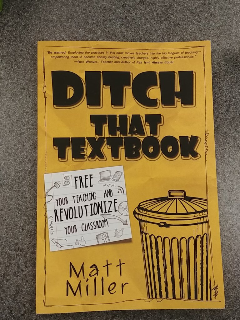 Just picked this up at #EdCampHAT
😍 #ditchthattextbook