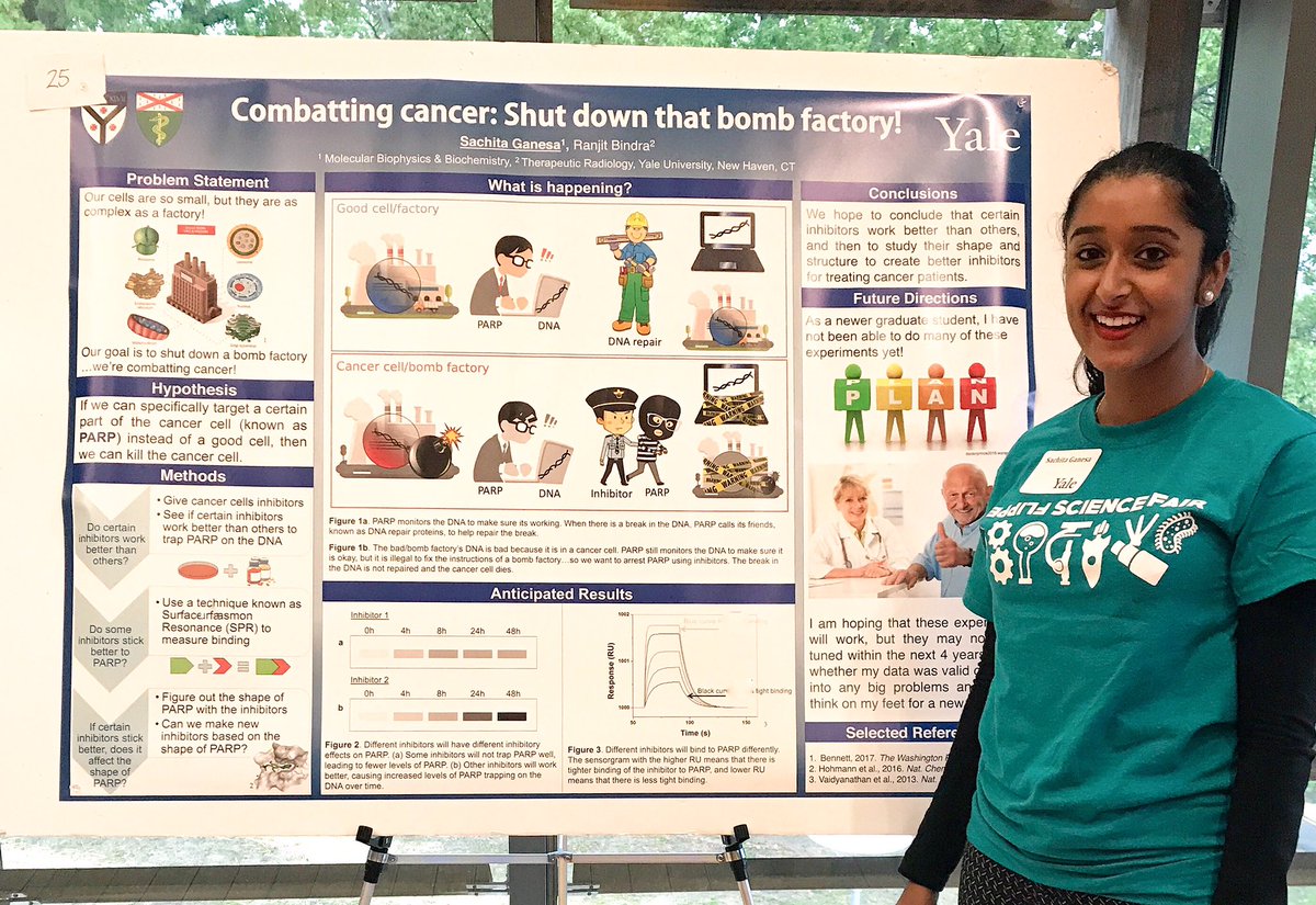 SachitaGanesa's tweet photo. Ready to rep the #BindraLab and convince 8th graders that cancer research is cool at the #FlippedScienceFair! Great early morning start to a rainy Saturday! https://t.co/X5LwmWWbH7