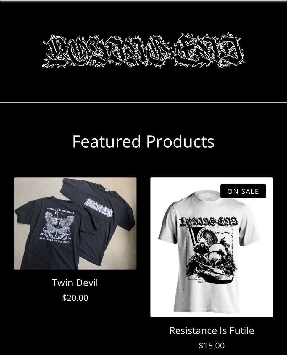 Leftover merch is up on our webstore. Sizes are limited get them while we got them!  
losingendhc.bigcartel.com