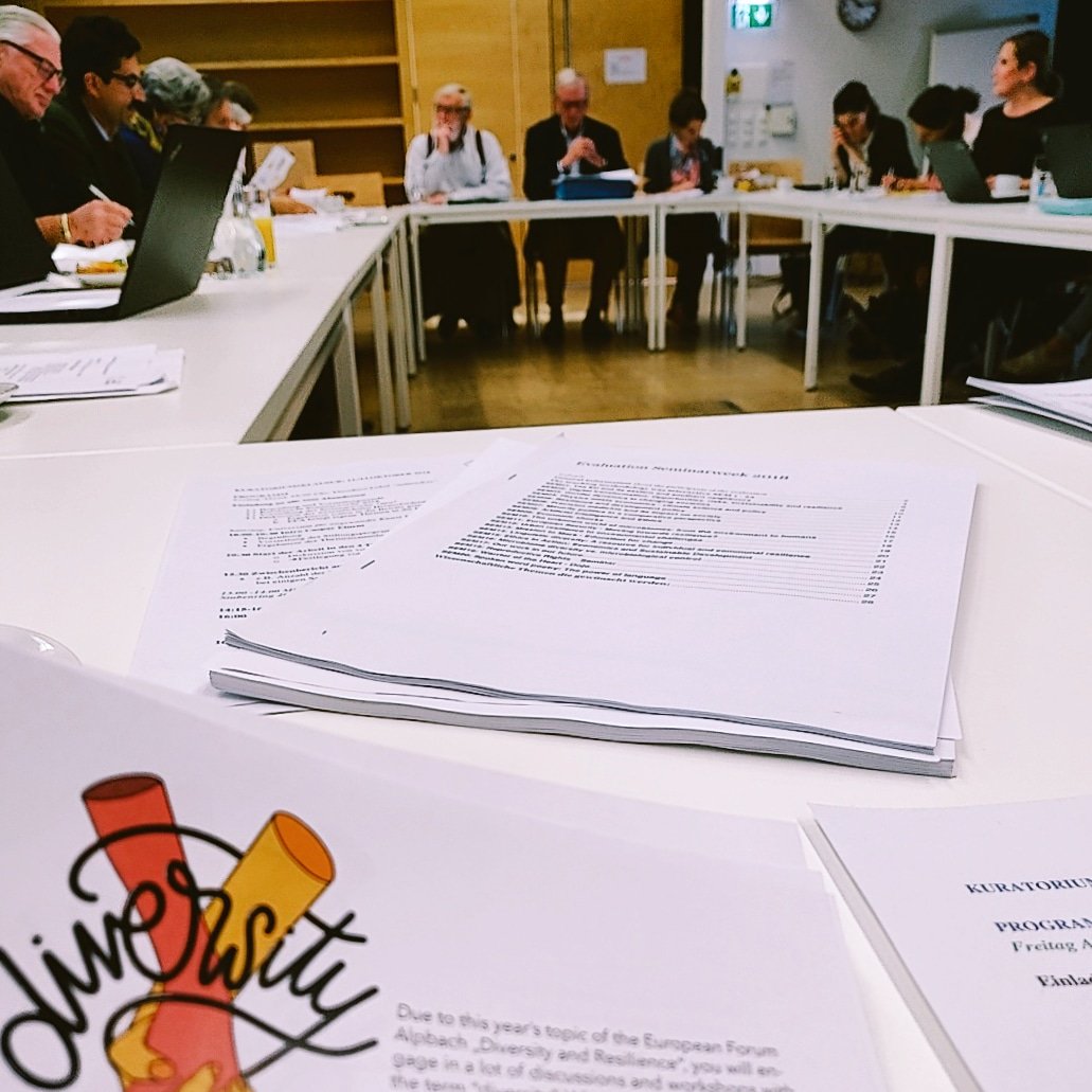 r_wurm's tweet photo. The scientific council meeting of the @forumalpbach is underway to discuss the future of the seminar week. Some very exciting changes are in store for the #efa19!
#EuropeanForumAlpbach #FAN #seminarweek https://t.co/m9eWiYNqEt