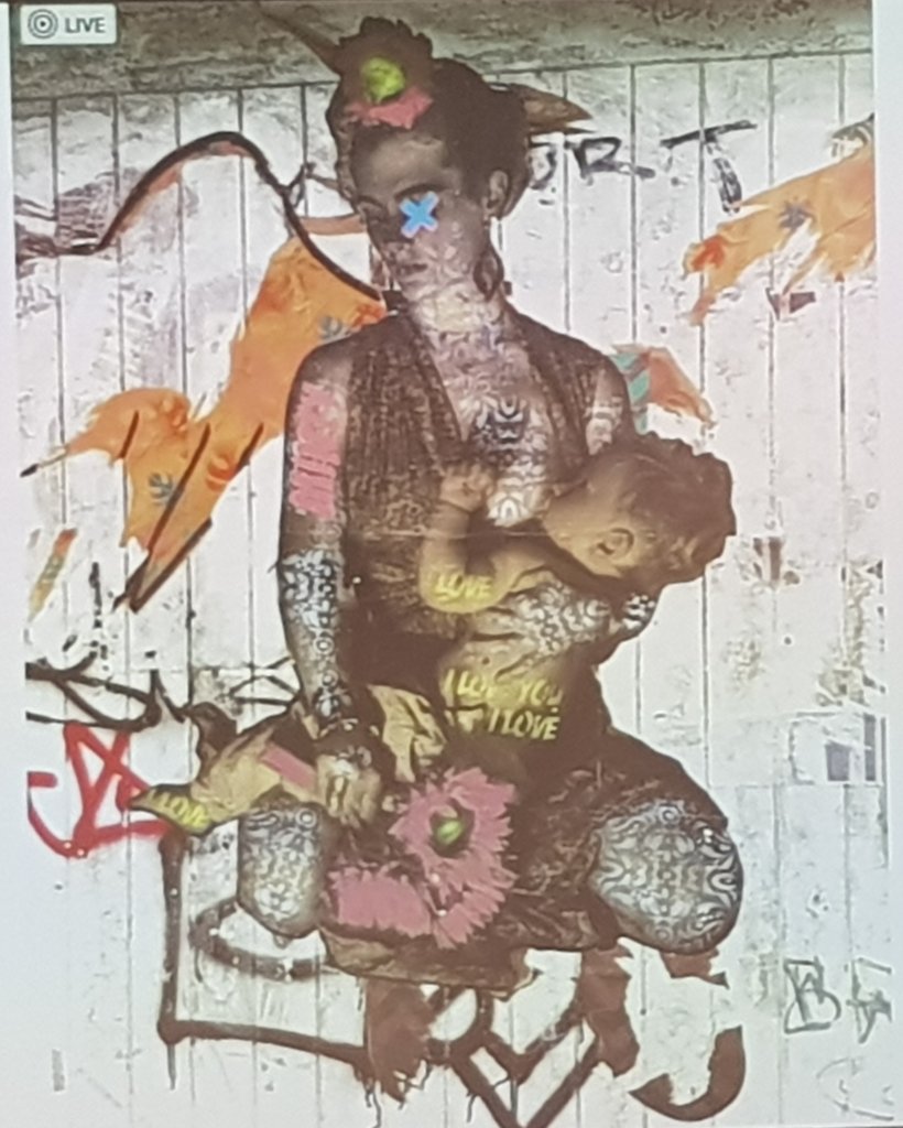 DrNShenker's tweet photo. Breastfeeding graffiti in Brighton.

#InFeedingScience https://t.co/zLDzCfnkKE