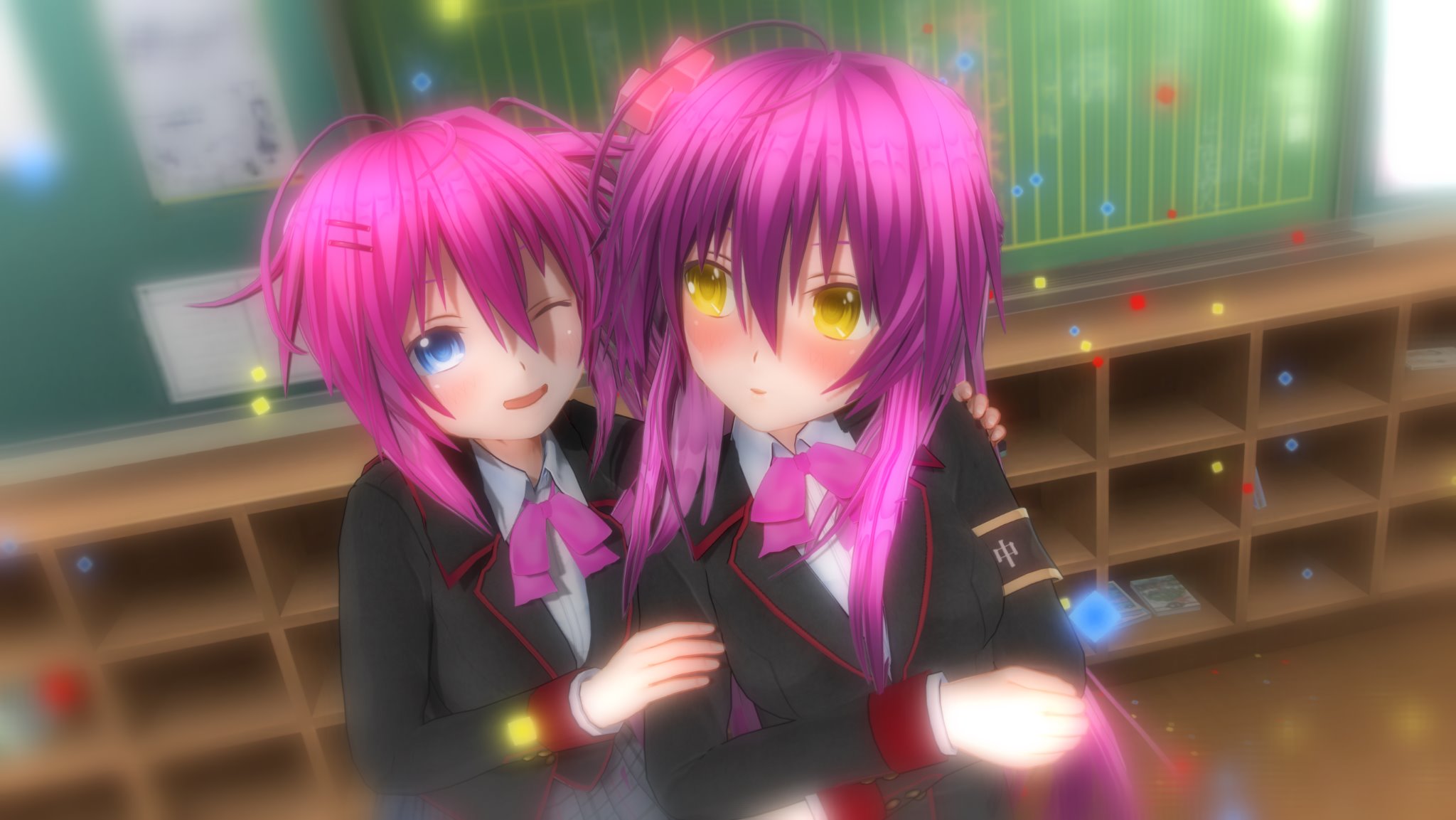 くろぶた はるちん はエディットしてたけど かなたん はエディットしてなかったのでしてみました 今日は はるちん かなたん 誕生日おめでと O ﾟ ﾟ O 三枝葉留佳生誕祭18 二木佳奈多生誕祭18 リトルバスターズ Cm3d2