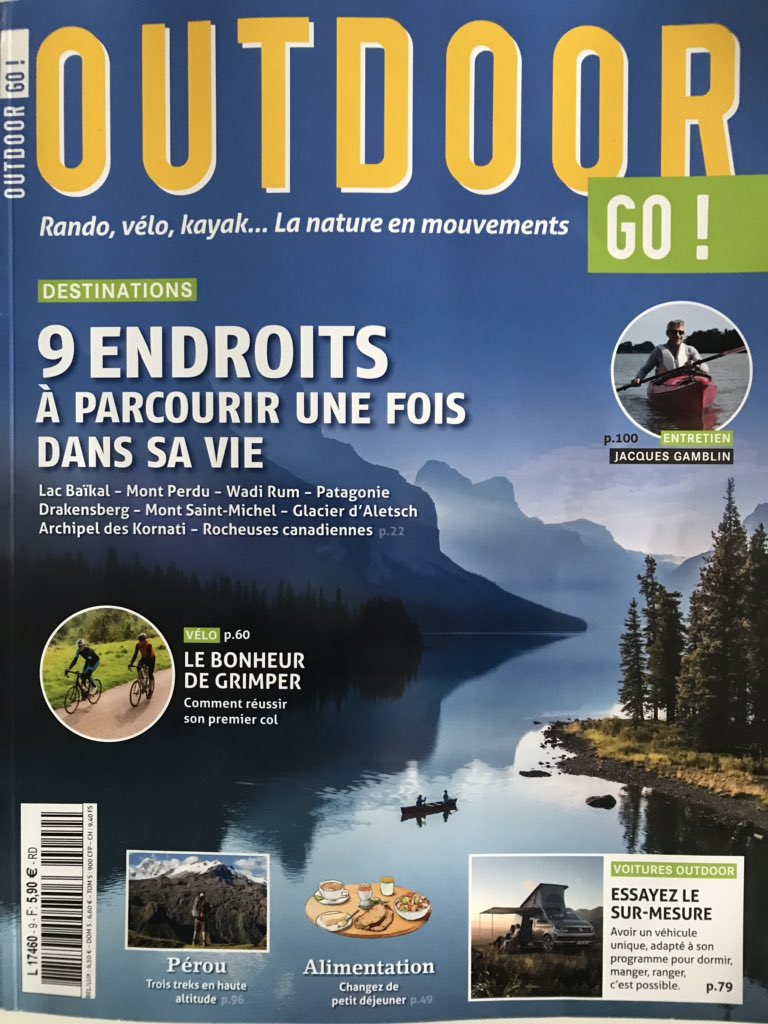 HelloJuzzy's tweet image. Juzzy à l’honneur dans le dernier numéro de @OutdoorGoMag : superbe : quel boulot ! Bravo et Merci 🙏 A vos kiosques
