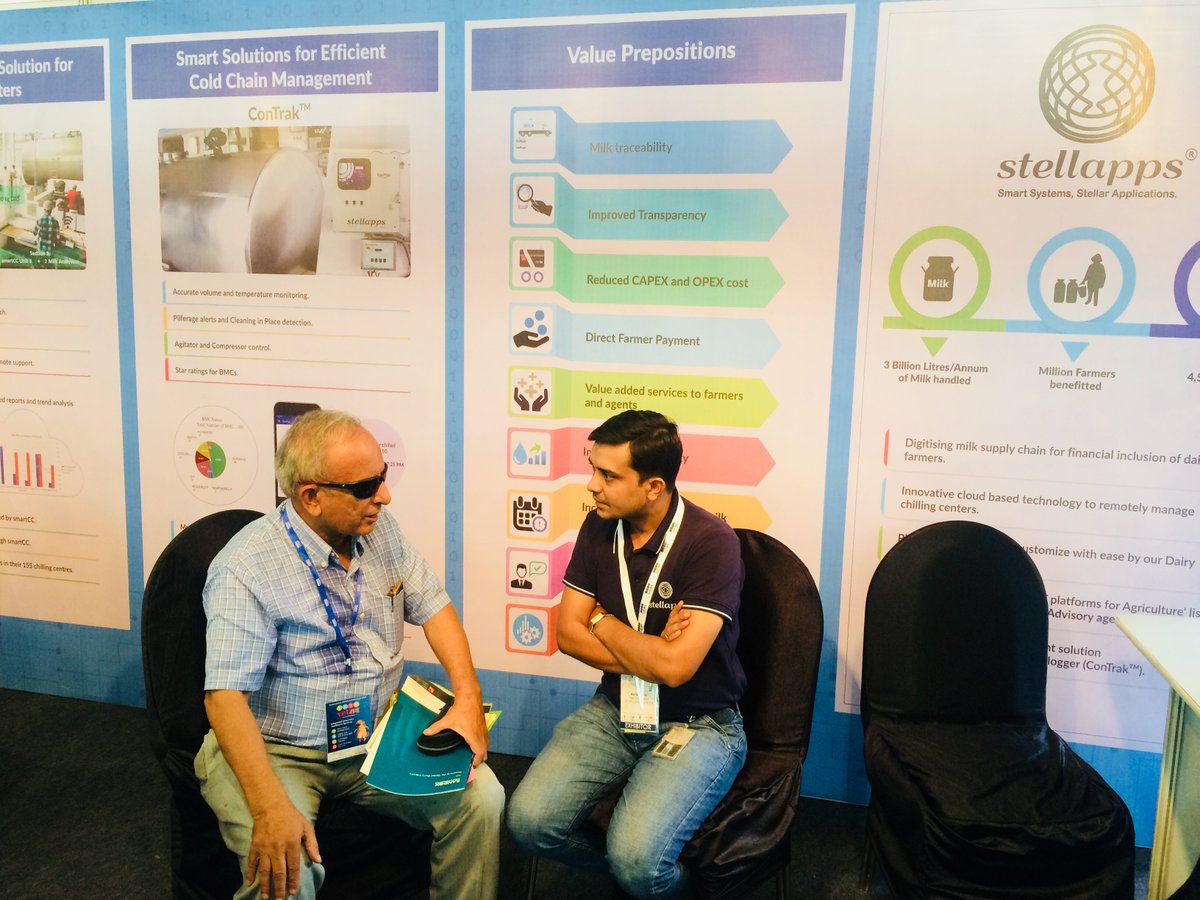 stellapps's tweet image. We are delighted to participate in Dairy Industry Expo 2018, Pune.

Here are some glimpses from the Expo.

Visit our stall for more information.

#stellapps #SmartMoo #DairyIoT 
#smartsystemsstellarapplications