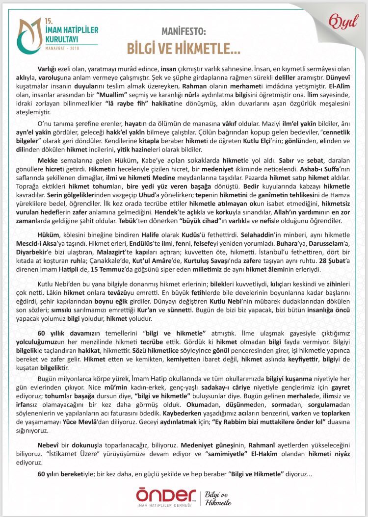 ofarukcelik27's tweet photo. #BilgiVeHikmetle 
Şiarımız... https://t.co/8EfD0Zkyms