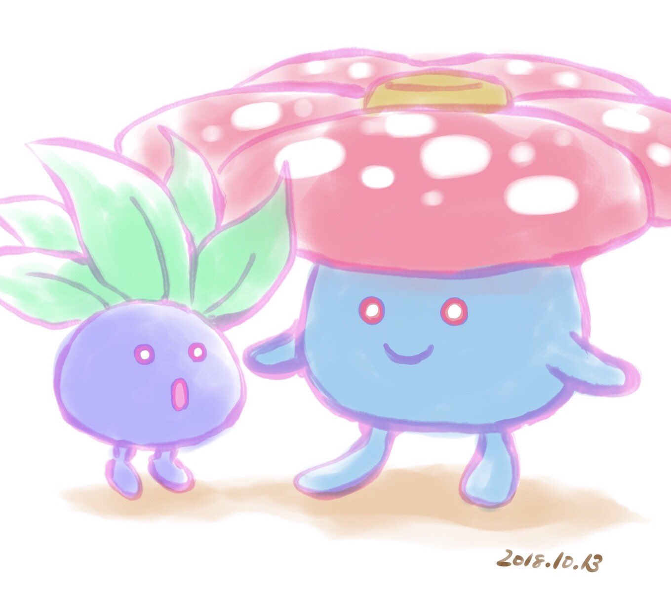 うるとらおれんじ 最近はナゾノクサとラフレシアもかわいく思えてきました イラスト ポケモン ポケットモンスター ナゾノクサ ラフレシア T Co Azhy1v3noz Twitter